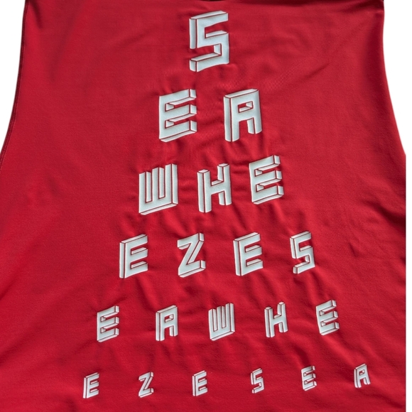 Lululemon Cool Racerback Seawheeze 2014 Rel: 2014 Red White Black Rare Women's 8 - Picture 2 of 9